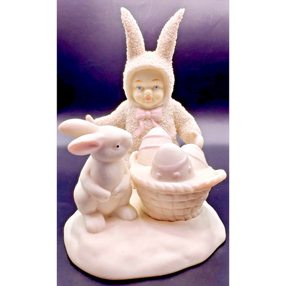 Dept 56 Snowbunnies "Help Me Hide The Eggs" 1994 - Picture 1 of 5
